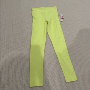 Old Navy Neon Yellow Girls Active Leggings